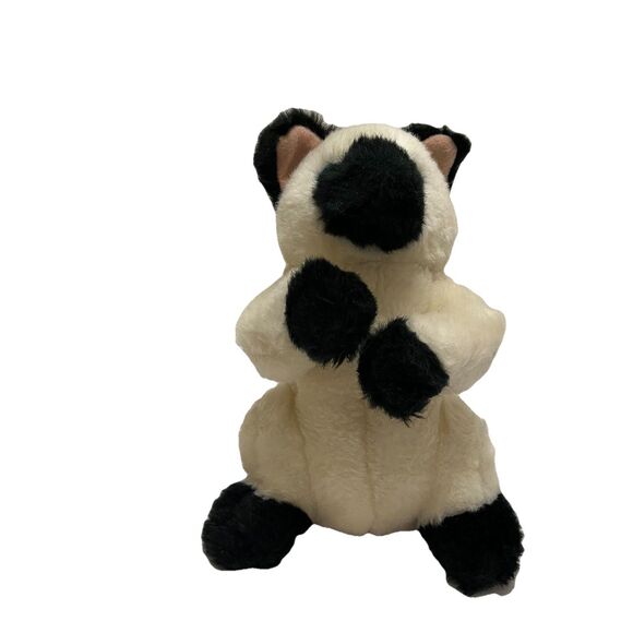 Melissa & Doug Lifelike Lovable Siamese Cat Tan Black Standing Hind Leg 8" Plush - Picture 1 of 9